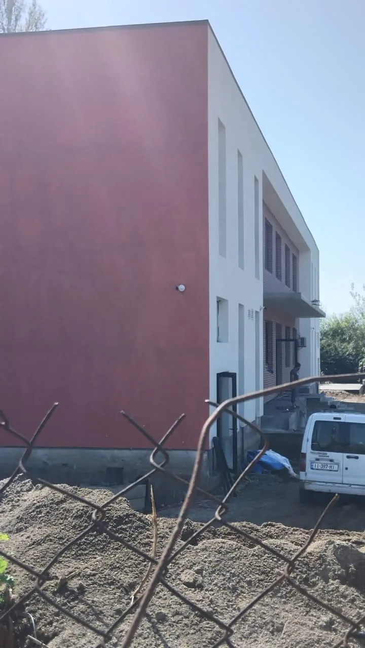Böyük Bəylər: The village public school. September 2026: the building is under renovation and not yet fully in use.